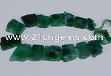 CTD2759 Top drilled 25*30mm - 35*45mm freeform agate beads