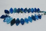 CTD2792 Top drilled 15*30mm - 25*45mm marquise agate gemstone beads