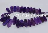 CTD2820 Top drilled 15*30mm - 18*45mm sticks agate gemstone beads