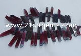 CTD2910 Top drilled 8*35mm - 10*65mm sticks agate beads