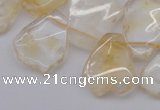 CTD302 Top drilled 15*20mm - 20*25mm freeform citrine gemstone beads