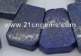 CTD3510 Top drilled 15*25mm - 25*35mm freeform lapis lazuli beads