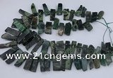 CTD3521 Top drilled 10*20mm - 12*40mm sticks kambaba jasper beads