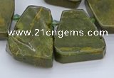 CTD3538 Top drilled 15*20mm - 25*30mm freeform ocean jasper beads