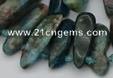 CTD3543 Top drilled 10*20mm - 15*40mm freeform apatite beads