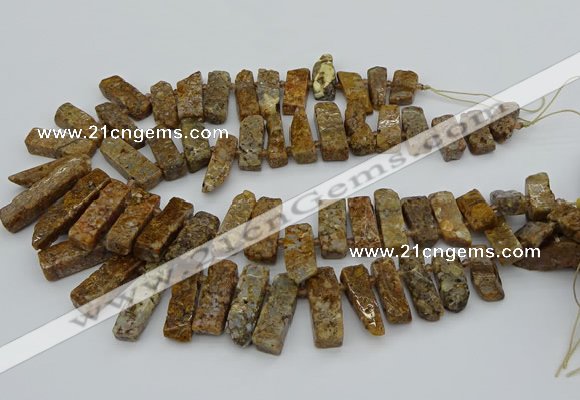 CTD3545 Top drilled 10*20mm - 12*35mm sticks opal gemstone beads