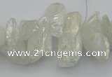 CTD3553 Top drilled 10*20mm - 12*30mm sticks plated quartz beads