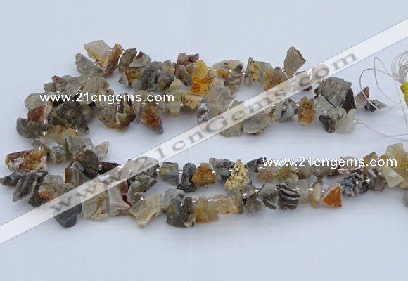 CTD3591 Top drilled 8*10mm - 15*25mm freeform druzy agate beads