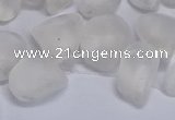 CTD3600 Top drilled 10*14mm - 13*18mm nuggets white crystal beads