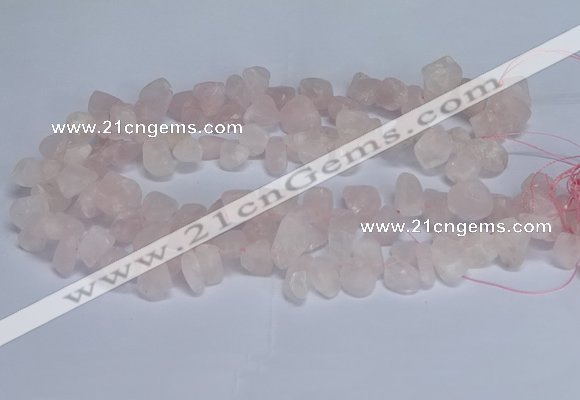 CTD3601 Top drilled 10*14mm - 13*18mm nuggets rose quartz beads