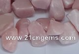 CTD3606 Top drilled 10*14mm - 13*18mm nuggets Chinese pink opal beads