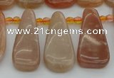 CTD3649 Top drilled 10*20mm - 15*45mm freeform moonstone beads