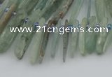 CTD3696 Top drilled 6*15mm - 8*40mm sticks kyanite beads