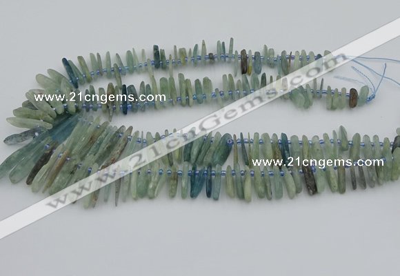 CTD3696 Top drilled 6*15mm - 8*40mm sticks kyanite beads