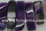 CTD372 Top drilled 10*20mm - 12*55mm wand purple agate beads