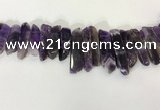 CTD3723 Top drilled 8*20mm - 10*50mm sticks amethyst beads