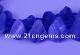 CTD3870 Top drilled 10*13mm - 12*16mm freeform blue kyanite beads