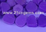 CTD3872 Top drilled 10*12mm - 14*16mm freeform kunzite beads