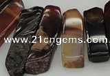 CTD388 Top drilled 10*20mm - 12*55mm wand agate gemstone beads