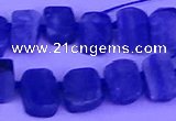 CTD3885 Top drilled 8*10mm - 10*14mm freeform blue kyanite beads