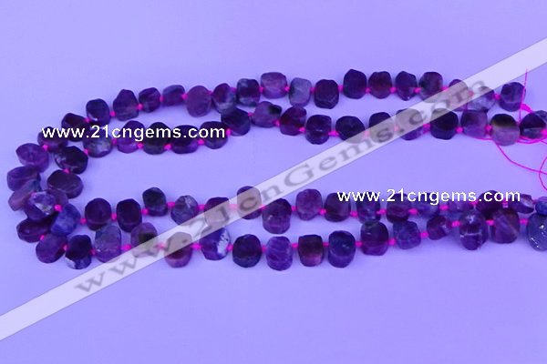 CTD3887 Top drilled 8*10mm - 10*14mm freeform pink tourmaline beads