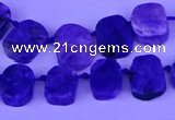 CTD3888 Top drilled 10*14mm - 11*15mm freeform charoite beads