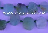 CTD3894 Top drilled 10*12mm - 10*14mm freeform Australia chrysoprase beads