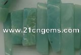 CTD390 Top drilled 10*20mm - 12*50mm wand amazonite beads