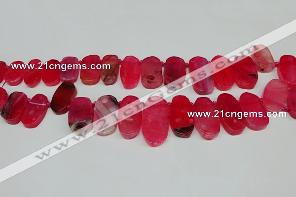 CTD4005 Top drilled 14*22mm - 22*42mm freeform agate gemstone beads