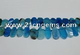 CTD4006 Top drilled 14*22mm - 22*42mm freeform agate gemstone beads