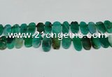 CTD4007 Top drilled 14*22mm - 22*42mm freeform agate gemstone beads