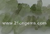 CTD411 Top drilled 6*15mm - 8*25mm nuggets green quartz beads