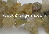 CTD428 Top drilled 8*12mm - 13*18mm nuggets golden rutilated quartz beads