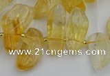 CTD452 15.5 inches 10*14mm - 15*30mm freeform citrine beads