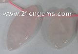 CTD47 Top drilled 12*23mm – 18*50mm marquise rose quartz beads