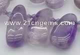 CTD481 Top drilled 10*22mm - 15*45mm freeform amethyst beads