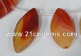 CTD49 Top drilled 13*30mm – 18*45mm marquise agate gemstone beads