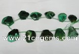 CTD508 Top drilled 25*30mm - 35*40mm freeform agate beads