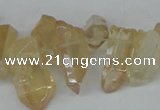 CTD540 Top drilled 8*15mm - 10*25mm nuggets plated quartz beads