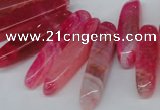 CTD585 Top drilled 6*20mm - 6*45mm wand agate gemstone beads