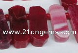 CTD592 Top drilled 12*30mm - 15*50mm wand agate gemstone beads