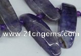 CTD596 Top drilled 10*30mm - 12*45mm wand agate gemstone beads