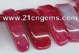 CTD598 Top drilled 10*30mm - 12*45mm wand agate gemstone beads