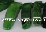 CTD599 Top drilled 10*30mm - 12*45mm wand agate gemstone beads