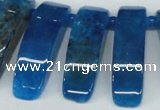 CTD600 Top drilled 10*30mm - 12*45mm wand agate gemstone beads