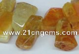 CTD603 Top drilled 10*18mm - 12*28mm nuggets agate gemstone beads