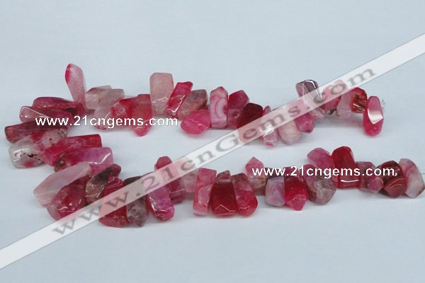 CTD604 Top drilled 10*18mm - 12*28mm nuggets agate gemstone beads