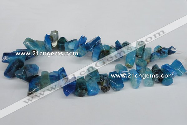 CTD606 Top drilled 10*18mm - 12*28mm nuggets agate gemstone beads