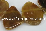 CTD611 Top drilled 25*30mm - 34*45mm freeform agate gemstone beads