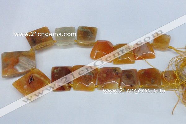 CTD662 Top drilled 25*30mm - 30*40mm freeform agate beads